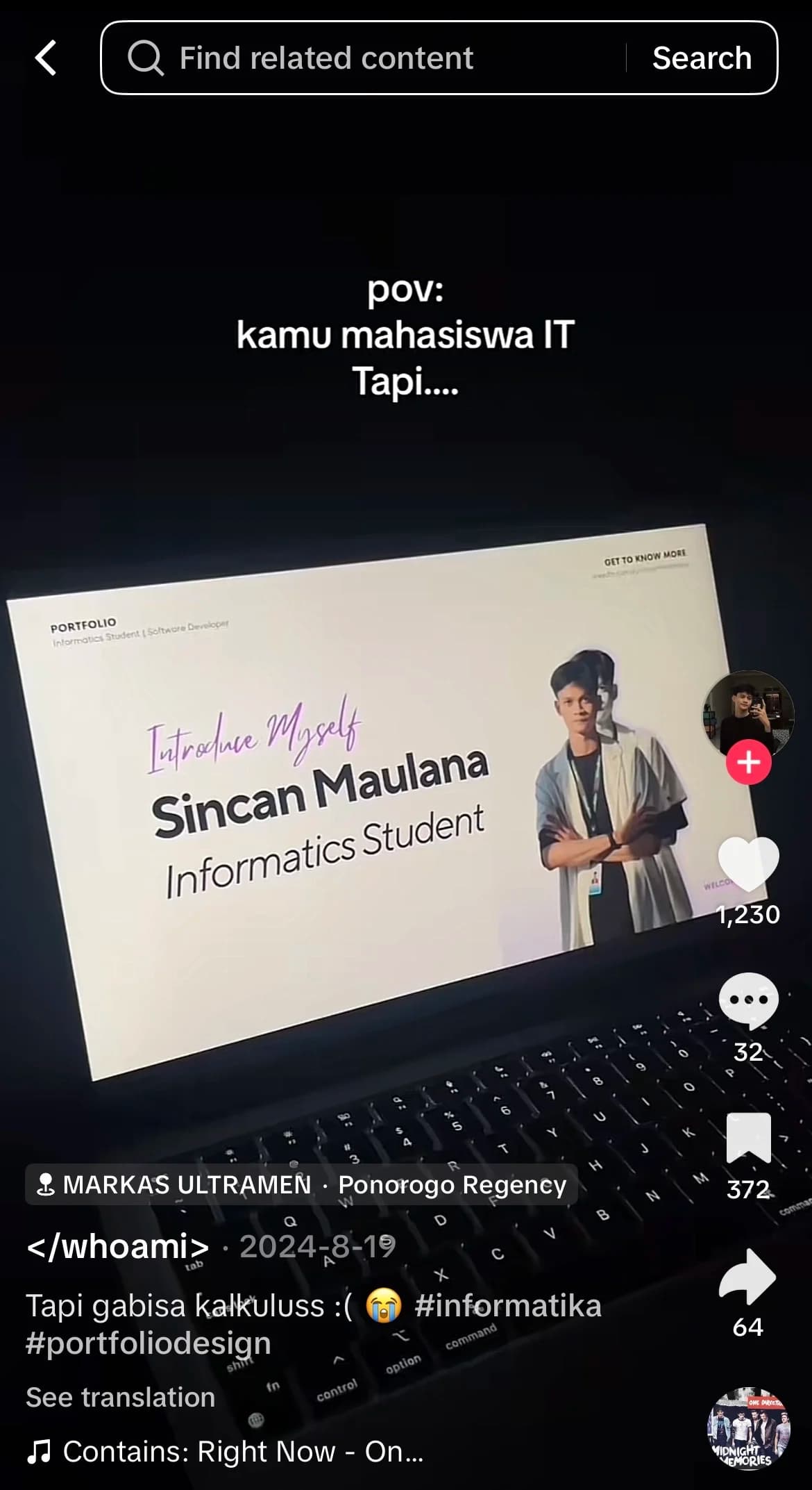 tiada hari tanpa laptop